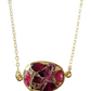 Mrs. Parker Necklace in Red Mojave Copper Turquoise