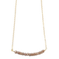 Michelle Bar Necklace in Peach Moonstone