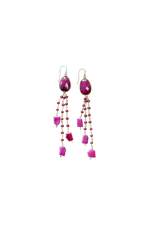 Catalina Earring in Ruby