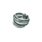 Marcia Wire Wrap Ring in Green and Silver