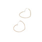 Wrapped Around the Heart Earring in Silver with Gold Wrap