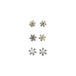 Silver Snowflake Earring Set