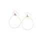 Large Featherweight Hoop Earring in Gold with Gold Wrap