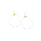 Large Featherweight Hoop Earring in Silver with Gold Wrap