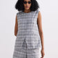 Cotton Tweed Shorts in Grey