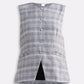 Cotton Tweed Vest Jacket in Grey