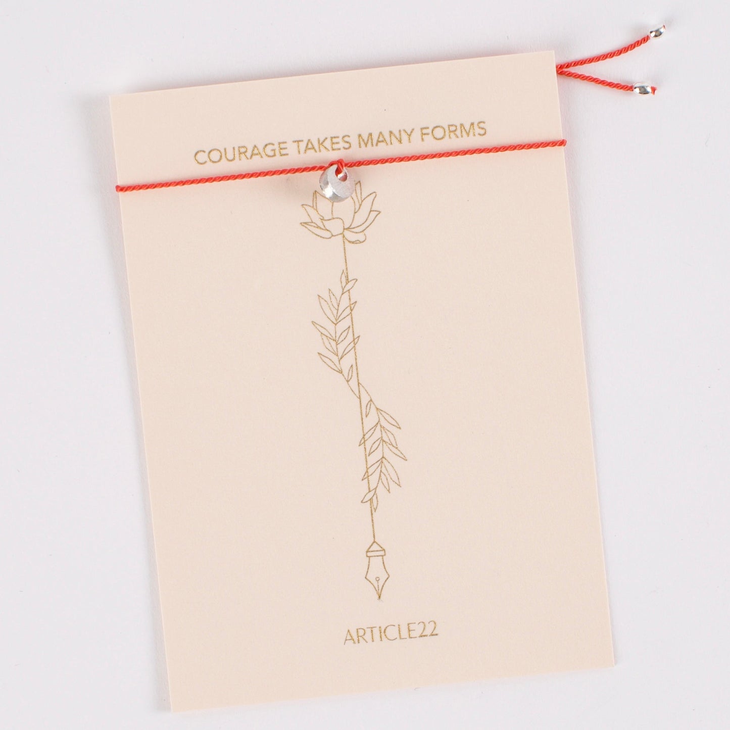 COURAGE TAKES MANY FORMS - SILK MANTRA BRACELET