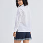 Crisp Details Button-down Shirt in White