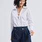 Crisp Details Button-down Shirt in White