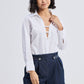 Crisp Details Button-down Shirt in White