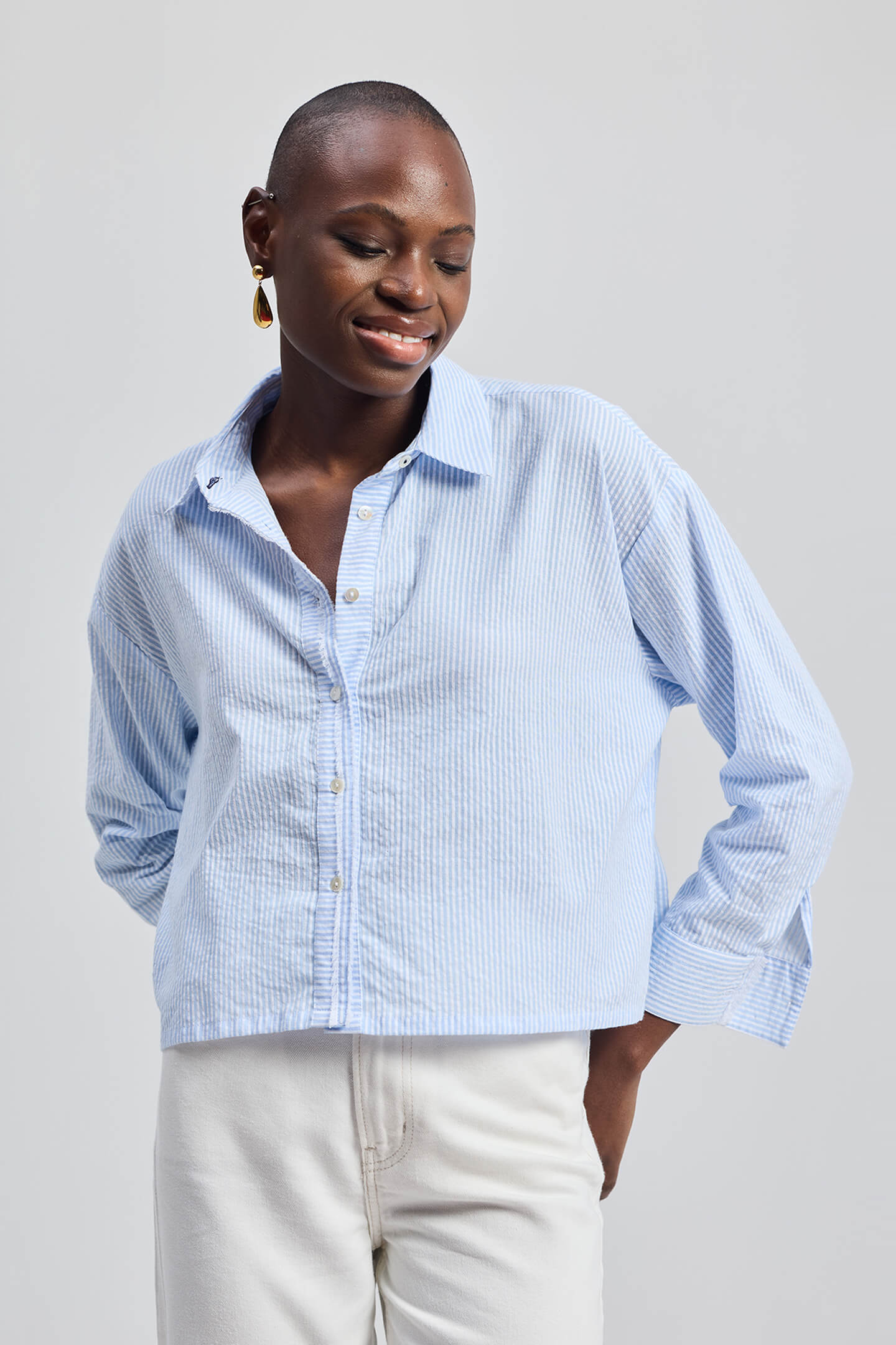 Crop it like its Hot Shirt in Stripes