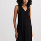 Crossed in Chic Sleeveless Maxi Dress in Black