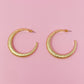 Textured Daily Hoop Earrings