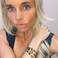 Hana Wrap Bracelet/Necklace in Smoky Quartz - Chunky Stone