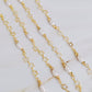 Mini Pearl Mini Star Long Chain Necklace