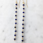 Sapphire Long Chain Earring