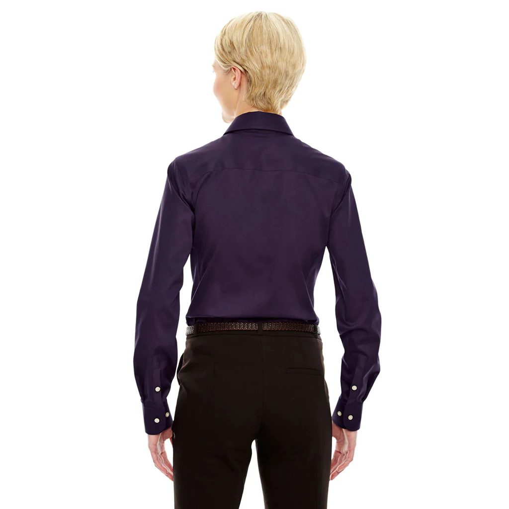 Devon & Jones Women's Crown Collection Solid Stretch Twill - Deep Purple