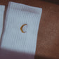 Moon Landing Embroidered Socks