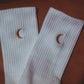 Moon Landing Embroidered Socks
