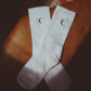 Moon Landing Embroidered Socks