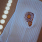 Flower Power Embroidered Socks