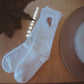 Flower Power Embroidered Socks