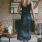Andromeda Silk Dress in Galaxy