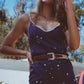 Andromeda Silk Dress in Twilight