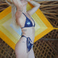 Vega String Bikini in Blue Copernicus