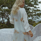 The Royal Silk Robe in Azulik Flowers