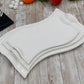 Flat Porcelain White Dish With Handles 12" inch | 31 Cm