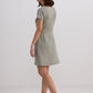 Drawstring Short T-shirt Dress in Light Olive