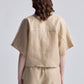 Drawstring Shorts in Neutral Beige