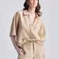 Drawstring Shorts in Neutral Beige