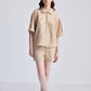 Drawstring Shorts in Neutral Beige