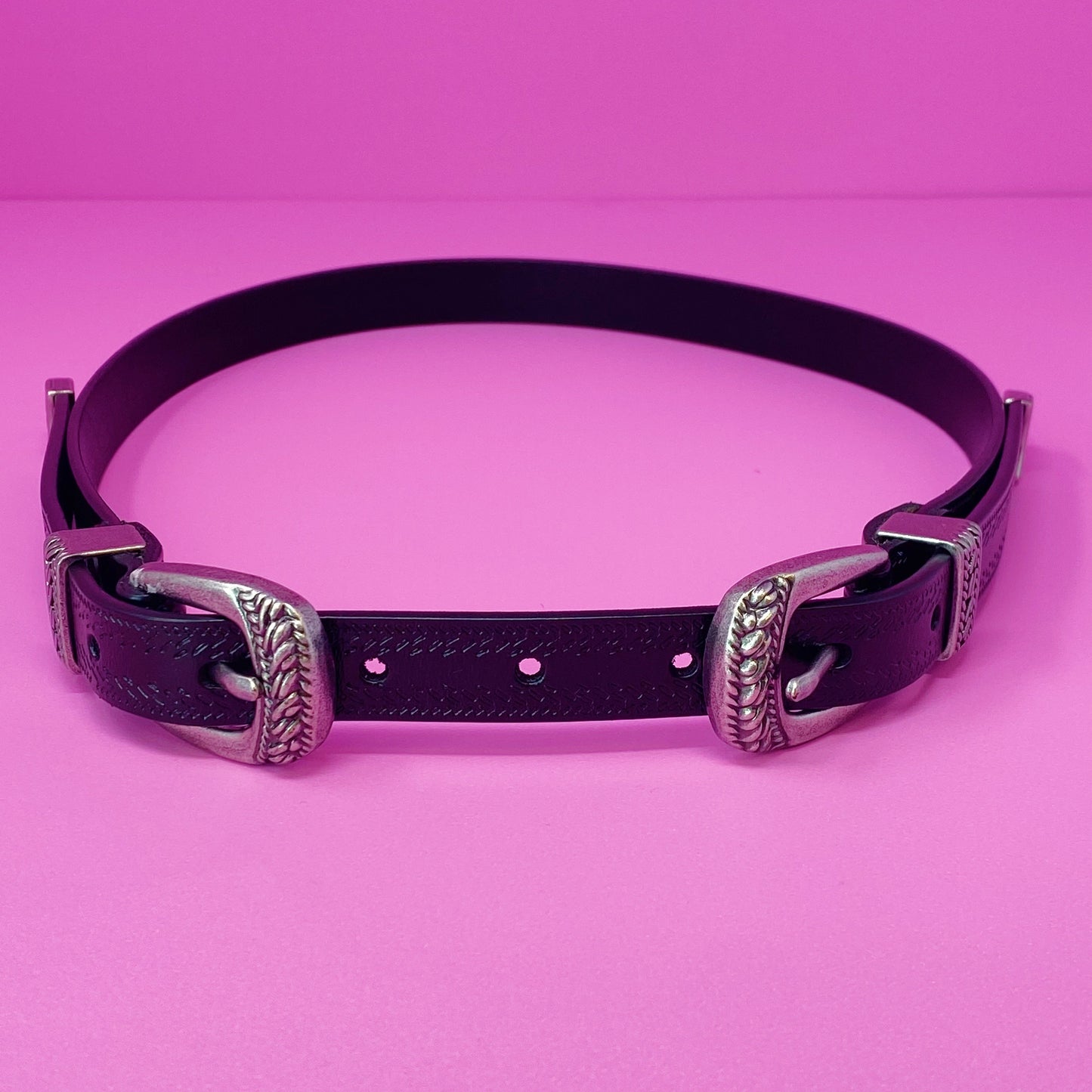 Genuine Double Buckle Belt