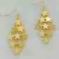 Nine Stars Lined Chandelier Earring