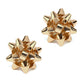 Gift Box Bow Holiday Stud Earring in Gold