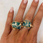 Torrey Ring with Teal Mojave Copper