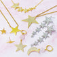 Five Stars Dangle Down Earrings