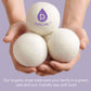 Wool Dryer Balls Bundle - Reusable Laundry Balls Made from Pure New Zealand Wool - Includes Lavender & Peppermint Oils