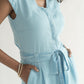 Evening Chai Jumpsuit in Blue Denim