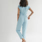 Evening Chai Jumpsuit in Blue Denim