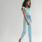 Evening Chai Jumpsuit in Blue Denim