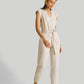 Evening Chai Jumpsuit in Light Beige