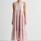 Embroidered Resort Maxi Dress in Pink