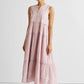 Embroidered Resort Maxi Dress in Pink