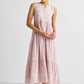Embroidered Resort Maxi Dress in Pink