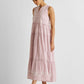 Embroidered Resort Maxi Dress in Pink