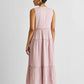 Embroidered Resort Maxi Dress in Pink